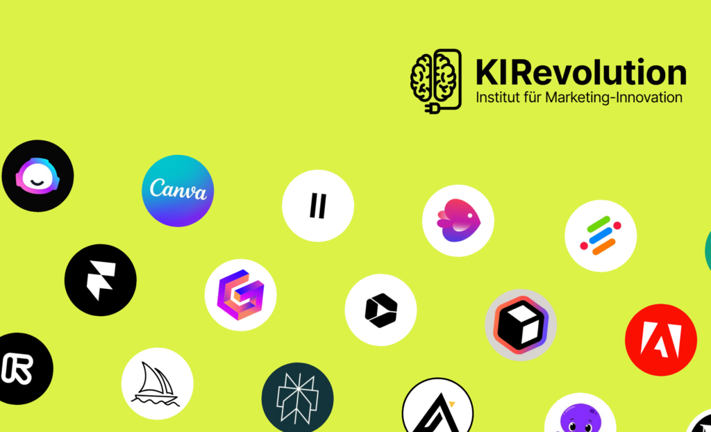 Vorschaubild mit den Logos verschiedener KI-Tools, die im Toolnavigator angeschaut wurden
